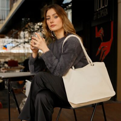 Rope Handle On-The-Go Tote Thumbnail