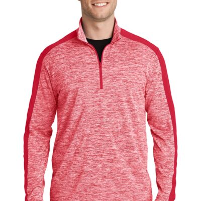 PosiCharge ® Electric Heather Colorblock 1/4 Zip Pullover Thumbnail
