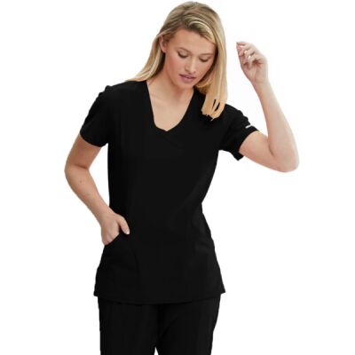 Women's Three-Pocket Crossover V-Neck Reliance Scrub Top Thumbnail