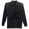 Long Sleeve Silk Touch Polo with Pocket Thumbnail