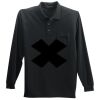 Long Sleeve Silk Touch Polo with Pocket Thumbnail