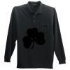 Long Sleeve Silk Touch Polo with Pocket Thumbnail