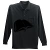 Long Sleeve Silk Touch Polo with Pocket Thumbnail