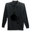 Long Sleeve Silk Touch Polo with Pocket Thumbnail