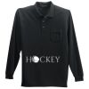 Long Sleeve Silk Touch Polo with Pocket Thumbnail